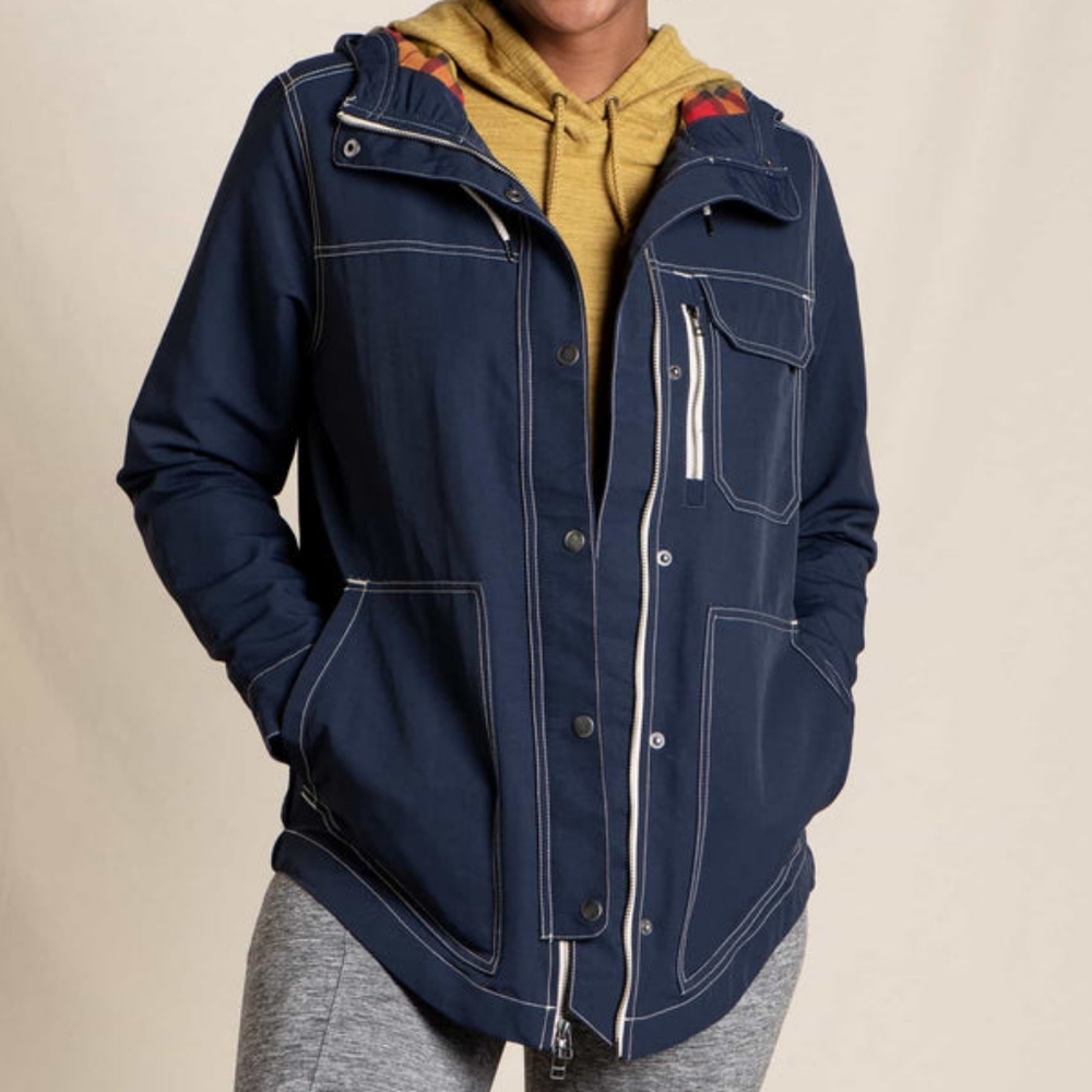 Toad&Co Dark Blue Utility Jacket with Hood